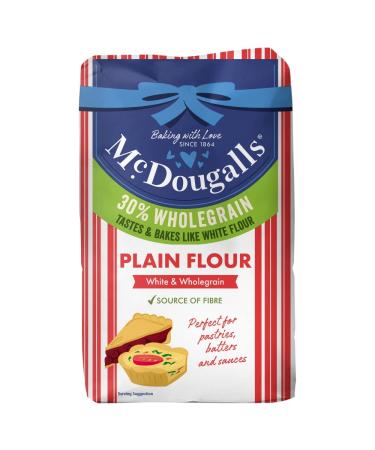McDougalls Plain Flour White & Wholegrain 1kg