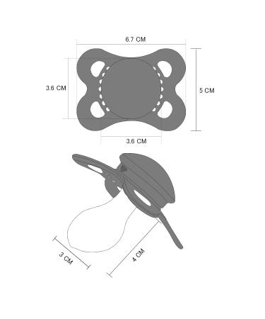 LittleForBig Large Shield Pacifier Generation 3 - Adult Size 3 Paci Pack in White Black Green | International Shipping - Buy Online on SooperMarket.com