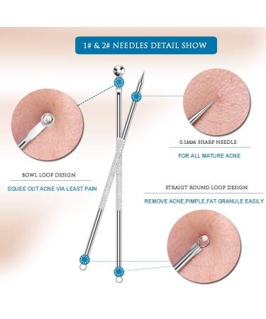 Ellolife 4-Pack Comedone Squeezer Set | Stainless Steel Blackhead Remover Kit for All Skin Types - Buy Online on SooperMarket.com