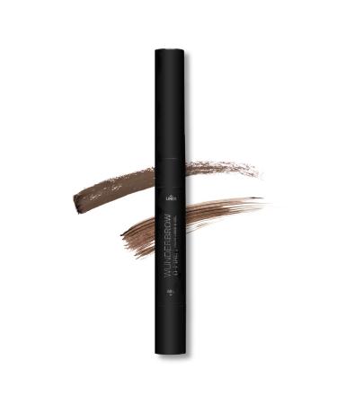 WUNDERBROW D-Fine Brow Pencil & Eyebrow Gel Multi-Use for Fuller Brows  Brunette (Brow Liner 0.007 Oz & Brow Gel 0.1 Oz)
