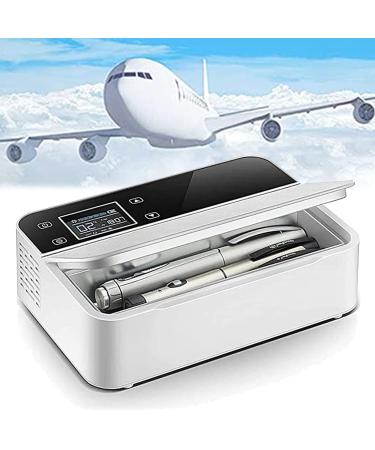 Insulin Cooler Portable Cold Boxes Refrigerator for Travel LCD Display Support Multiple Charging Methods Rechargeable Treasure Vehicle Socket for Diabetic Medication Organizer