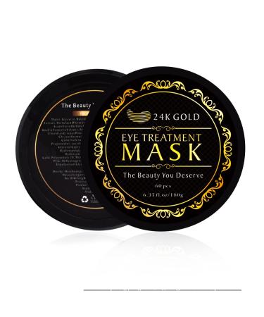 24K Gold Under Eye Patches - 30 Pairs for Dark Circles, Puffiness, Bags, and Wrinkles | Collagen Eye Masks - Buy Online on SooperMarket.com