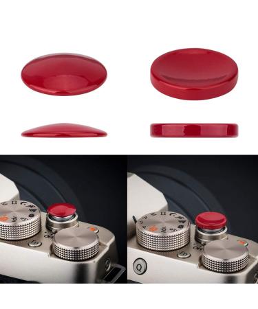 2X Camera Shutter Button Cap for Sony ZV-E10 ZV-1 A7C A6000 A6100 A6300 A6400 A6500 A6600 A5100 A7SIII A7SII A7RII A7II RX100 VII VI V IV III for Canon G7X Mark III II G9X Mark II SX740 SX730 SX720 Dark Red