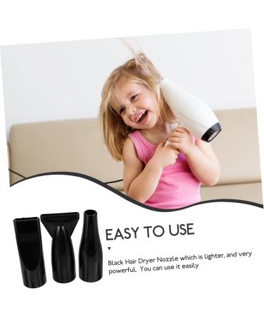 Angoily 15 Pcs Pet Water Blower Hairdryer Diffuser Accessories Hair Styling Nozzle Hair Dryer Front Nozzle Hair Dryer Attachment for Blow Dryer Blow Dryer Nozzle Modeling Abs Round Mouth 12.00X6.10X4.00CMx5pcs Blackx5pcs - Buy Online on SooperMarket.com