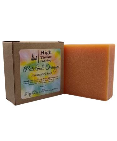 Patchouli Orange Soap for Men - 5 Ounce Bar of Patchouli & Orange Homemade Soap - Handcrafted Mens Soap Bar - Natural Soap with Patchouli & Orange - Mens Bar Soap - Natural Bar Soap