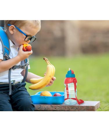 4-Pack Kids Water Bottles 13oz - Spill Proof Straw Sippy Cups with Flip Top Lid - Bulk Reusable & BPA-Free - Ideal for School, Trips, Daycares - Cute Toddler Design - Multi-color - Buy Online on SooperMarket.com