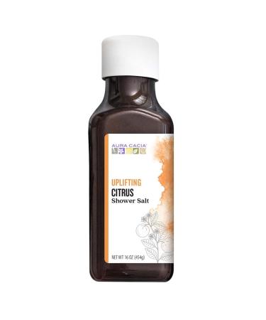 Aura Cacia Uplifting Citrus Shower Salts | 16 oz.