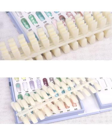 Gel Polish Color Sample Display Book Chart Nail Art Manicure Practice Tool with 5 Sheets for Nail Beauty Salon 120 Squares - Buy Online on SooperMarket.com