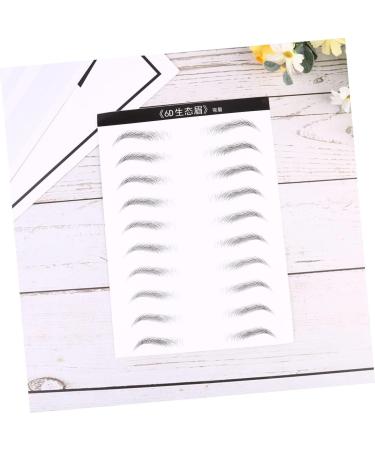 Mikinona 2 Sheets Black Stickers 4d Imitation Eyebrow Tattoos Brow Tatoo Transfer Stickers 3d Tool Artificial - Buy Online on SooperMarket.com