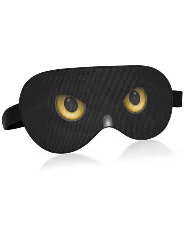 Haskirky Light Blocking Eye Mask Breathable and Adjustable Adult Men and Women Travel on Business Trips Yoga Meditation Light Smooth Comfortable Eye Mask Office Deep Sleep Goodies Funny Owl Eye