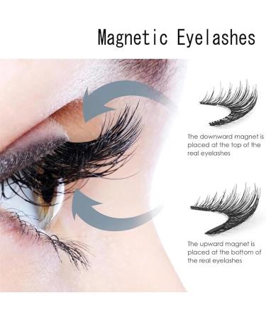 Lumentes Magnetic Eyelashes Lumentes Reusable Magnetic Eyelashes Magnetic Eyelashes Without Eyeliner Flawless Magnetic Eyelashes Eyelashes Magnetic Without Eyeliner Lashes Eyes Beauty (HPD06-4) - Buy Online on SooperMarket.com