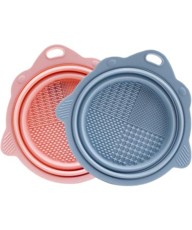 Angoily 10 pcs Foldable Brush Cleaner Mat Makeup Tools powder puff Cosmetics Brush Scrubber Makeup Cleaner wash bowl cleaning pad cleaning bowl cleaning board Cleaner Makeup Brush Cleaner 14.5x14.2cmx5pcs Assorted Colorx5pcs - Buy Online on SooperMarket.com