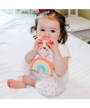 Itzy Ritzy Macy the Rainbow Plush Pal & Silicone Teether for 0+ Months - Soft & Safe Baby Toy - Buy Online on SooperMarket.com