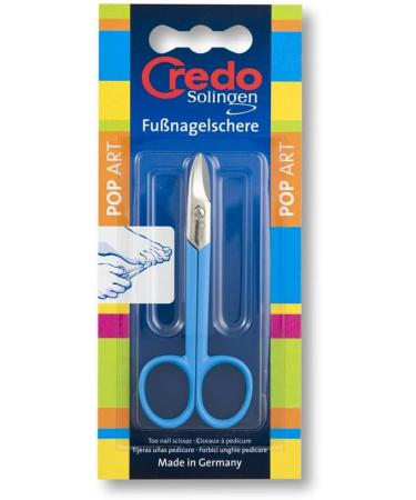 CREDO Toenail Scissors Curved POP Art Nickel Plated Blue - Buy Online on SooperMarket.com