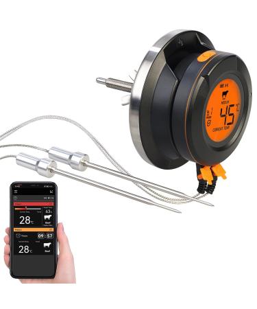 Rosenstein & Sons Smart Digital Grill Thermometer with Bluetooth & 2 Sensors - Perfect for Every Grilling Enthusiast | International Shipping Available - Buy Online on SooperMarket.com