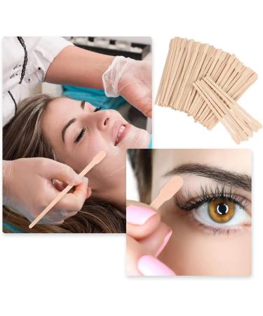 600 Small Wax Trowels & Wooden Sticks Set for Hair Removal | Facial Eyebrow Waxing Spatula Kit for Smooth Skin - Buy Online on SooperMarket.com