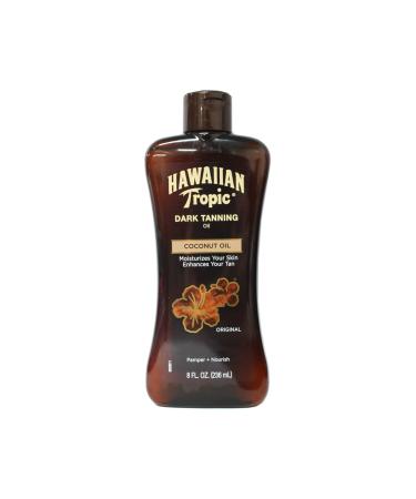 Dark Tanning Oil 8 fl oz (Pack of 2) Hawaiian Tropic
