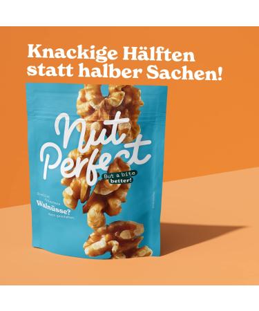 Nut Perfect Walnut Kernels 100g - Natural Crispy Halves for Vegan Nutrition | Fresh Traceable Direct Trade - Buy Online on SooperMarket.com