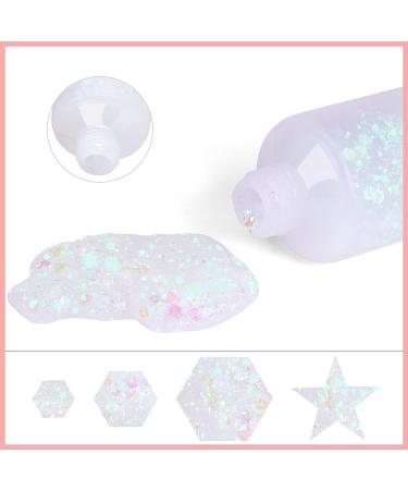 Go Ho Pink Face & Body Glitter Gel - Holographic Chunky Sequins Glitter for Concerts & Festivals | Long Lasting Glitter Makeup for Eye, Lip, Hair & Nails - 52g - Buy Online on SooperMarket.com