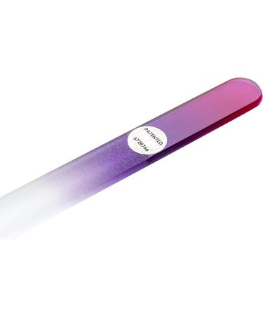 REMOS Tempered Glass Nail File - Double-Sided Red-Purple | Professional Nail Care - Buy Online on SooperMarket.com
