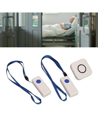 Pusokei Wireless Call Button System for Seniors - 2 Transmitters 1 Receiver 4 Volume Levels 330m Range - Ideal for Nursing Staff & Elder Care - Buy Online on SooperMarket.com