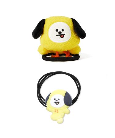 2 PCS BTS Hair Accessories for Women Bangtan Boys Hair Tie For Girls BTS Army Carton Hair Merchandise(HT-Chimmy 2PCS)