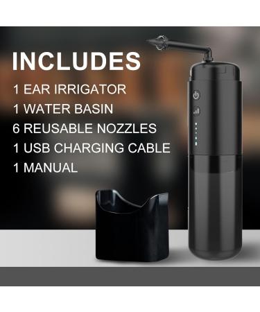 Electric Earwax Removal Tool - Waterproof Ear Irrigator with 300ml Tank for Home Use - Buy Online on SooperMarket.com