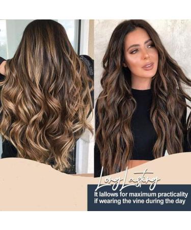 Upgrade Your Heatless Curls with DIY Curling Rod Headband - Soft Silk Ribbon Rollers for Long Medium Hair - Pink - Buy Online on SooperMarket.com