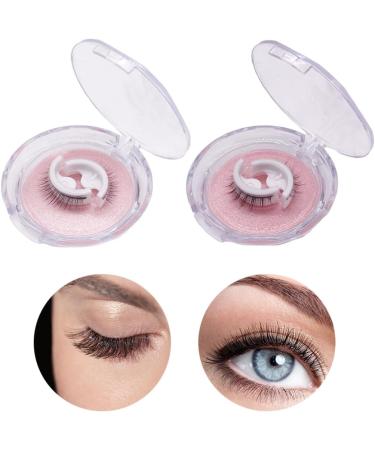 reusable eyelashes Self Adhesive Eyelashes Reusable Waterproof Fake Eyelashes Natural Realistic Fluffy Lashes 2Pair - Buy Online on SooperMarket.com