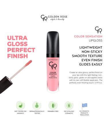 Golden Rose Cosmetics Lipgloss - Color Sensation Light & Non-Sticky Gloss (NO 104) - Buy Online on SooperMarket.com