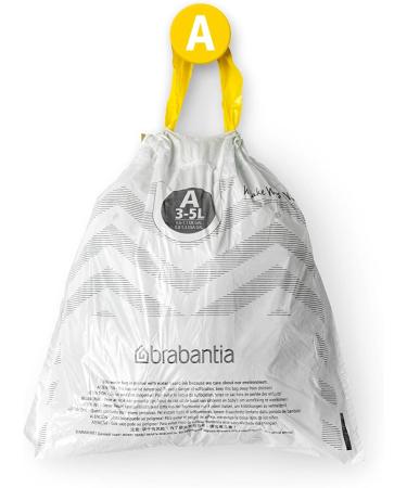 Brabantia Perfectfit Donation Pack Garbage Bags A (3L) - Extra Strong White (40 Bags) - Buy Online on SooperMarket.com