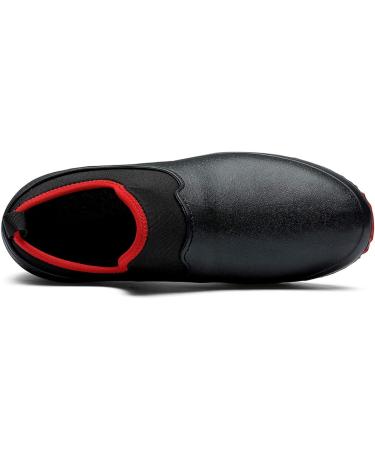 YUKTOPA Waterproof Non Slip Work Clogs Safety Shoes 14 Women/12 Men Black/Red - Buy Online on SooperMarket.com