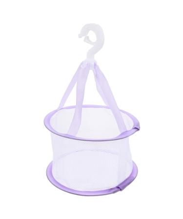 Beauty Egg Drying Net Makeup Brush Drying Rack Brush Drying Hanger Reusable Drying Net Clothing Drying Basket Drying Net Basket Drying Mesh Fabric Clothes Basket Sponge Purple