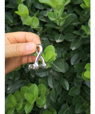 Stainless Steel 316 Mini Twist Shackle - 3/16 (5mm) - 4 Pcs | Marine Grade - Buy Online on SooperMarket.com
