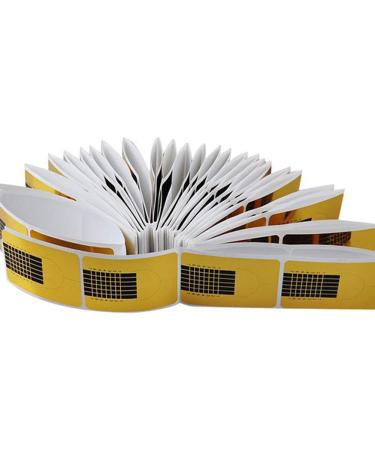 600 Piece Nail Templates - Self-Adhesive Gel Nail Stencils & Golden Manicure Accessories for DIY Fingernail Art - Buy Online on SooperMarket.com