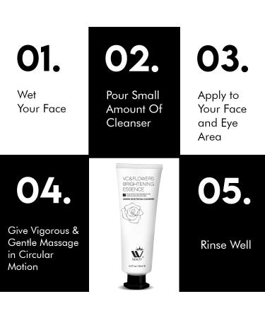 WBM Face Cleanser with Amino Acid - Restorative Facial Cleanser for All Skin Types | 4.2 oz - International Shipping Available - Buy Online on SooperMarket.com