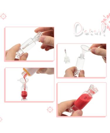 20 Clear Candy Shape Lip Gloss Tubes & 2 Funnels - DIY Empty Lip Balm Containers for Women and Girls - Buy Online on SooperMarket.com