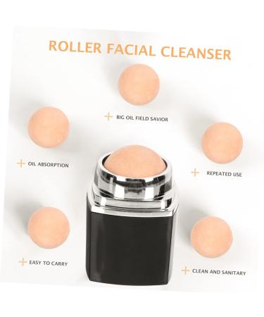 PLAFOPE 1pc Facial Oil Absorbing Ball Face Cleaning Facial Tool Facial Oil Blotting Massager Roller The Face Black 1 count (Pack of 1) - Buy Online on SooperMarket.com