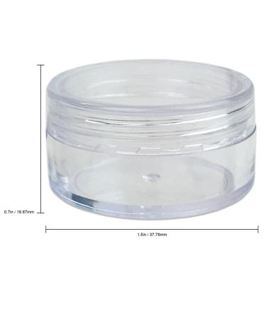 Beauticom 10G/10ML Clear Jars (10 Pack) - BPA Free Makeup Lotion Cream & Eyeshadow Containers with Screw Cap Lids - International Shipping Available - Buy Online on SooperMarket.com