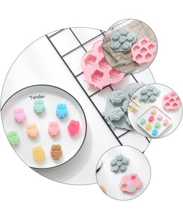 Ciieeo 2pcs Silicone Mold Clay Molds Handmade Making Mold Candy Trays Pan Cookie Baking Molds Muffin Cupcake Mold Animal Baking Spring Silicone DIY Silica Gel Chocolate Mold Self Made 12.7x10.7x1.7cm Blue - Buy Online on SooperMarket.com