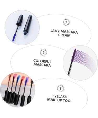 PLAFOPE 6pcs Colored Mascara Makeup Mascara Lady Mascara Cream Eyelash Mascara Women Mascara Makeup Tool Abs - Buy Online on SooperMarket.com
