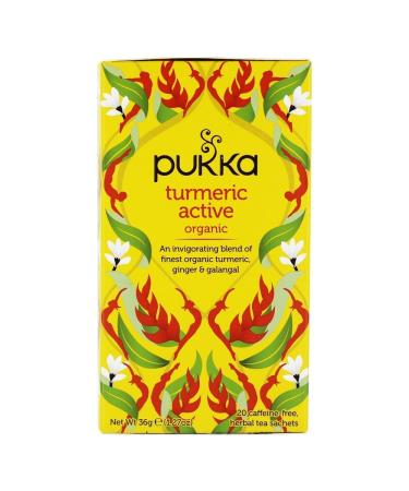 PUKKA HERBS Organic Herbal Turmeric Active Tea, 20 EA