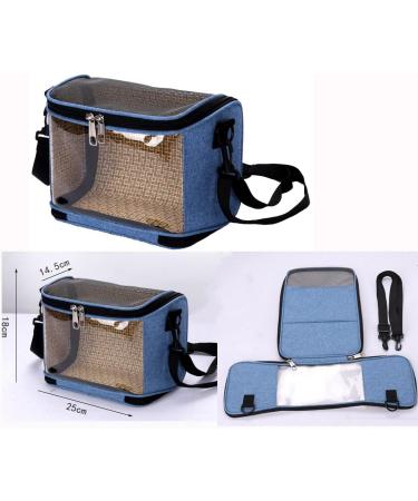 Osindii Bird Travel Cage Small Animals Hamster Carrier Bag PVC Transparent Parrots Travel Cage Breathable Pet Birds Bag Backpack with Shoulder Strap (blue) - Buy Online on SooperMarket.com