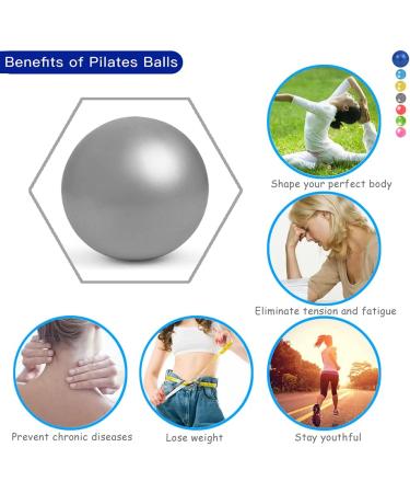 Mini Exercise Ball 9 Inch - Red Pilates & Yoga Ball for Core Training & Physical Therapy - Buy Online on SooperMarket.com