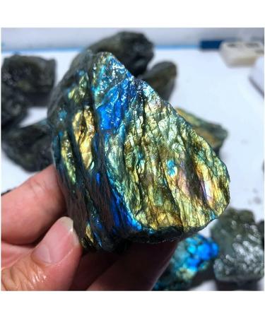 Dazzle Labradorite Original Stone Quartz Crystal Rough Specimen FZUGEDRLI (Size : 600-650g) - Buy Online on SooperMarket.com