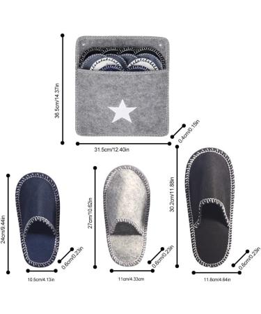 Buy Tumnea Felt Slippers Set - 6 Pairs for Guests | Stylish Comfortable Fleece House Slippers for Hotels & Travel - Buy Online on SooperMarket.com