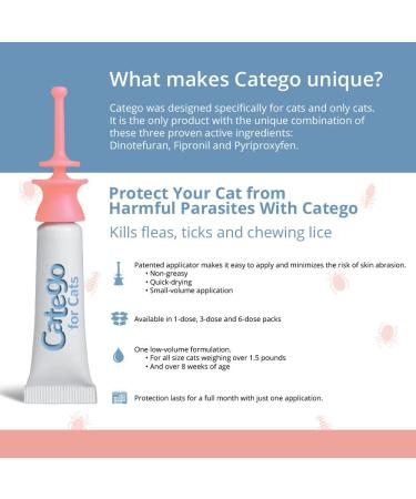 Catego Flea & Tick Control for Cats - Single Dose | Fast-Acting Treatment - Buy Online on SooperMarket.com