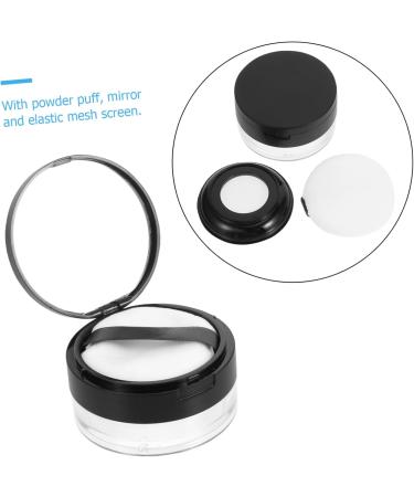 FOYTOKI 2pcs Elastic Mesh Loose Powder Box DIY Powder Case Travel Powder Case Makeup Powder Case Abs Black - Buy Online on SooperMarket.com