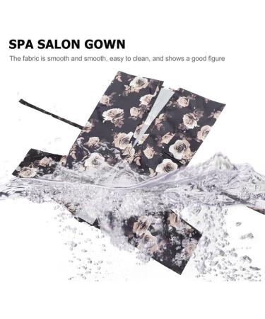 PACKOVE 2pcs Salon Client Gown Robes Cape Hairdressing Gown Smock Salon Barber Gown Kimono Style for Hair Cutting Hair Coloring Spa - Buy Online on SooperMarket.com