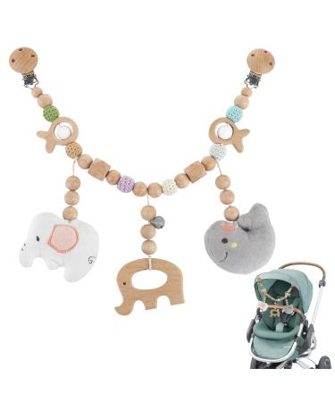 Yangon stroller chain wood baby home stroller chain stroller chain for babies stroller chain stroller chain made of wood for babies and toddlers from 0+ months